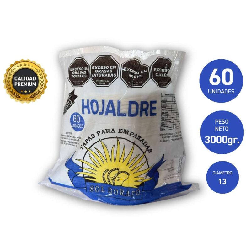 Tapas empanadas hojaldre premium x 60